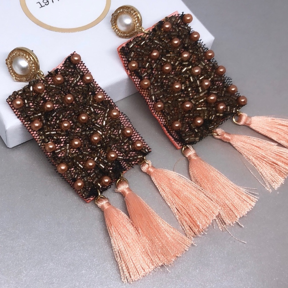 Tulum tassel style earrings